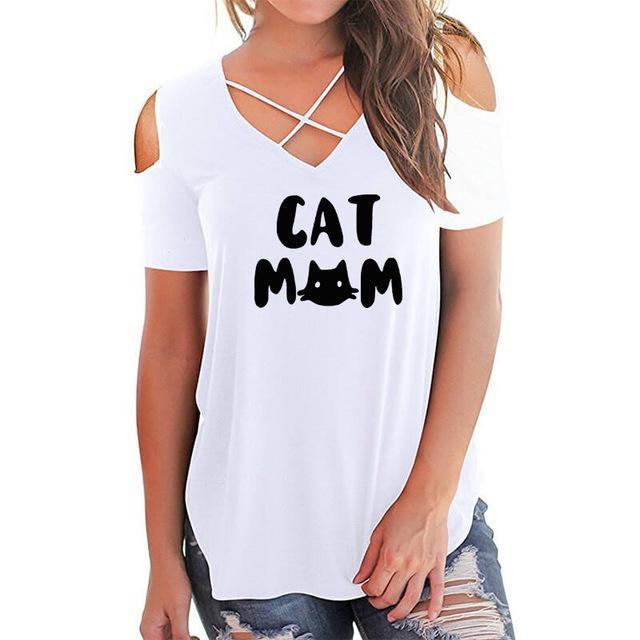 T-shirt sexy Cat mom